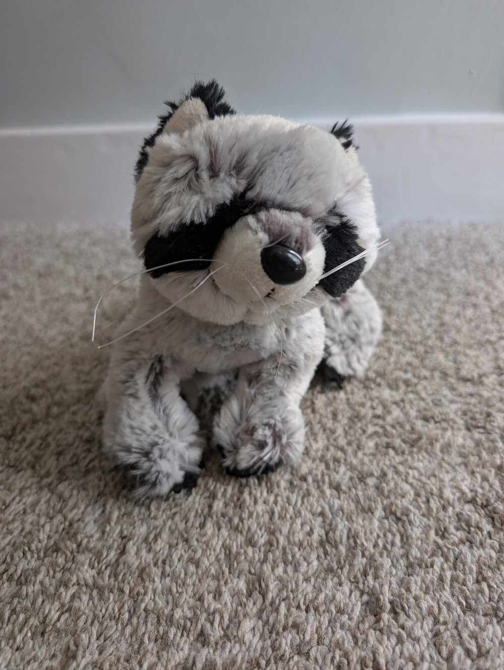 Webkinz Plush Raccoon Stuffed Animal - Gray & Black HM143 No Code
